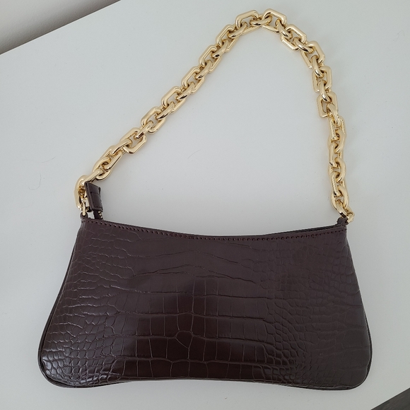 Zara Handbags - ZARA Burgandy Chain Bag